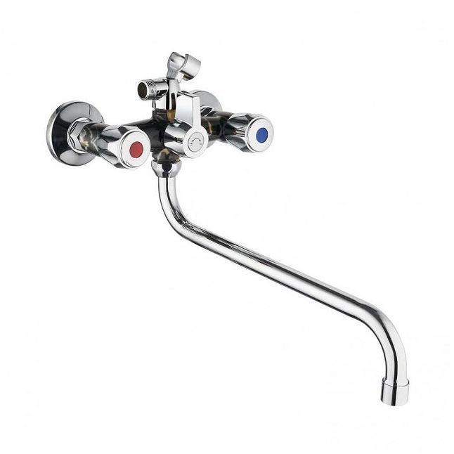 Смеситель для ванны Plstart PL2210-25 универсальный цвет Хром Мрамор