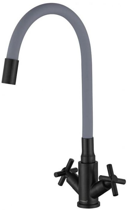 Смеситель для кухни Fmark FS8442H-04 цвет Черный Серый