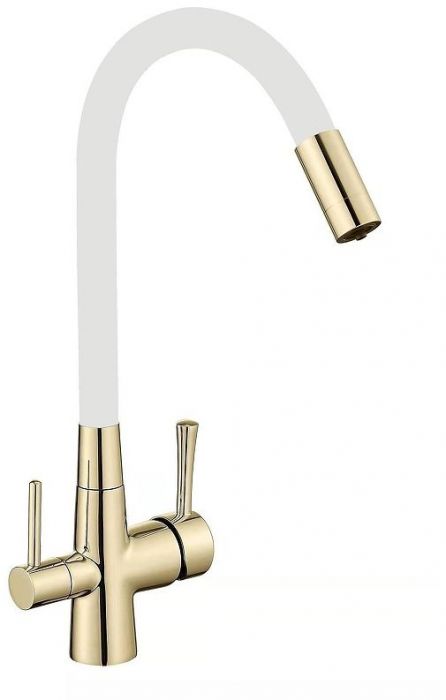 Смеситель для кухни Savol S-L1806B-02 цвет Золото Белый