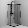 Душевой уголок AM.PM Func 90x90 W84G-403-9090-BT профиль Черный матовый стекло прозрачное