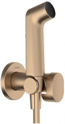 Hansgrohe  Bidette E Гигиенический душ со смесителем, держатель, цвет: бронза