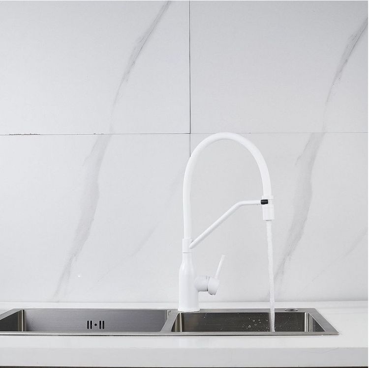 Смеситель для кухни Shevanik S343C-1 цвет Белый