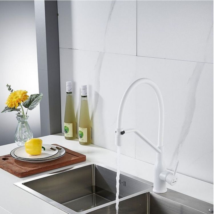 Смеситель для кухни Shevanik S343C-1 цвет Белый