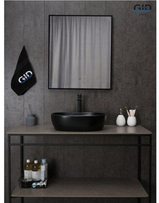 Раковина-чаша Gid Lago Bm9026b 48 53370 цвет Черный матовый