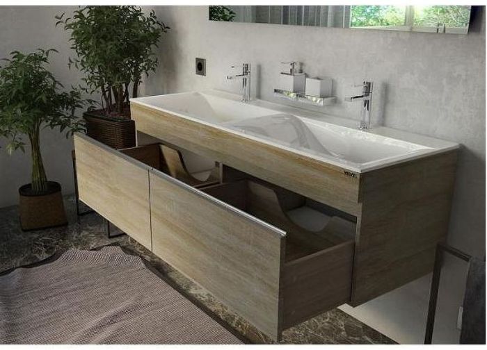 Тумба под раковину Velvex Pulsus 140 tp.PUL.PUL.140.2Y Дуб сонома