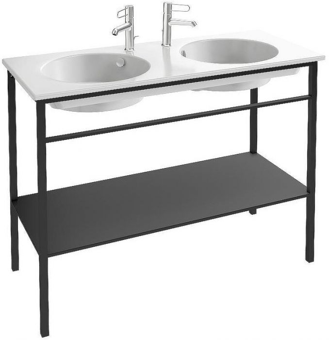 Раковина Jacob Delafon Odeon Rive Gauche 120 EXAT112-Z-00 двойная Белая