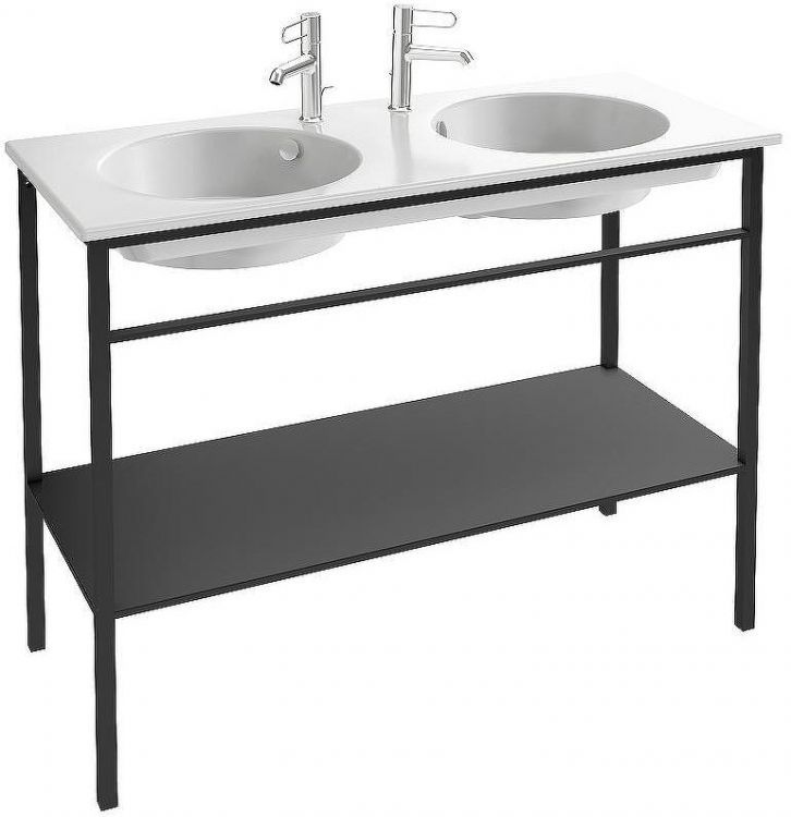 Раковина Jacob Delafon Odeon Rive Gauche 120 EXAT112-Z-00 двойная Белая