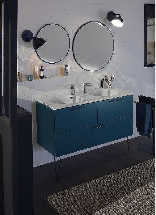 Раковина Jacob Delafon Odeon Rive Gauche 120 EXAT112-Z-00 двойная Белая