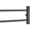 Электрический полотенцесушитель Melodia della vita Drumsticks Quadro Ferrum 40х18 П2 MTRDQF4018bk Черный