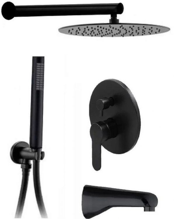 Душевая система ALMAes Marita TVZ-8833 Черная матовая Душевая система ALMAes Marita TVZ-8833 Черная матовая