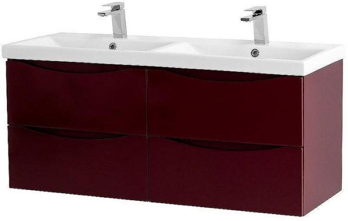 Тумба под раковину BelBagno Marino-Cer 120 MARINO-CER-1200-4C-SO-2-BRDL-P подвесная Bordo Lucido