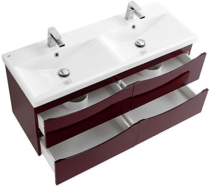 Тумба под раковину BelBagno Marino-Cer 120 MARINO-CER-1200-4C-SO-2-BRDL-P подвесная Bordo Lucido