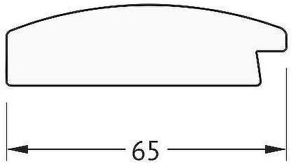 Зеркало Evoform Definite 66х66 BY 0784 в багетной раме - Орех 65