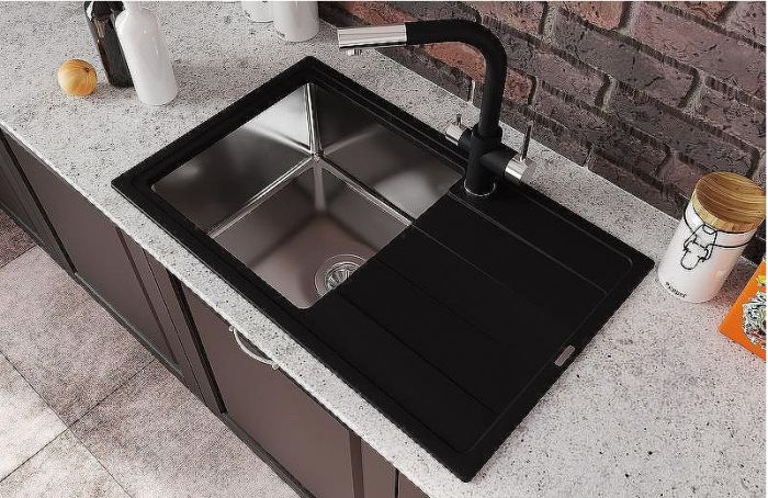 Кухонная мойка Florentina Комби-860 21.400.D0860.302 Антрацит