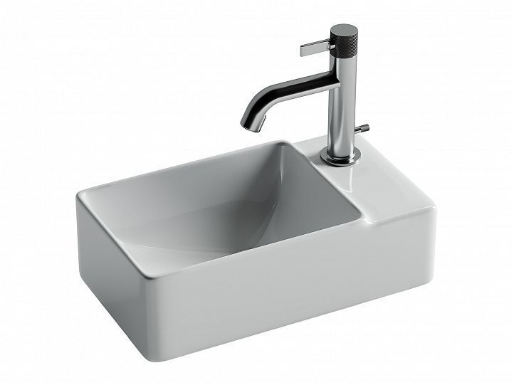 Умывальник CERAMICANOVA Element подвесной прямоугольный (чаша слева, отверстие под смеситель справа) CN5045 Умывальник CERAMICANOVA Element подвесной прямоугольный (чаша слева, отверстие под смеситель справа) CN5045