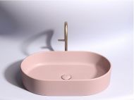 Умывальник CERAMICANOVA Element чаша накладная овальная (цвет Розовый Матовый) CN6048MP