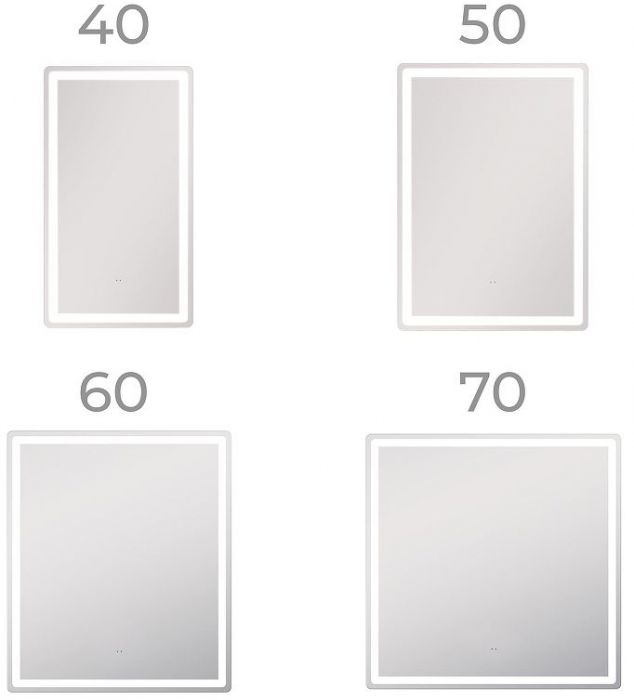 Зеркало Vigo Geometry Сlassic 60 072 с подсветкой с бесконтактным выключателем