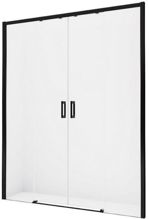 Душевая дверь New Trendy Prime Black 130 D-0359A профиль Черный стекло прозрачное