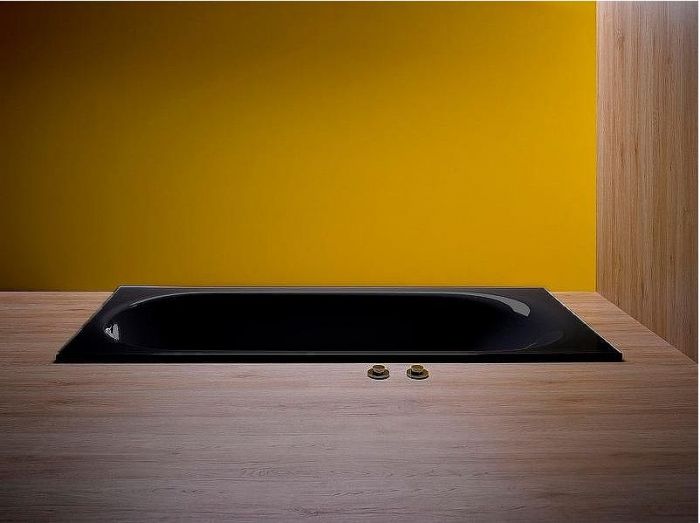 Стальная ванна Bette Comodo 180x80 1251-035 PLUS Черное дерево с шумоизоляцией и антигрязевым покрытием