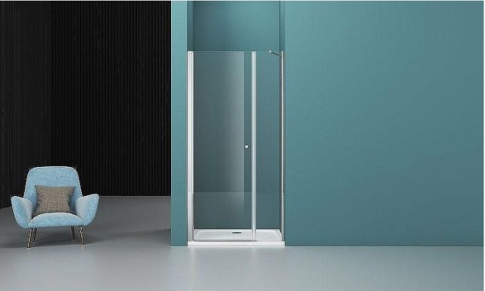 Душевая дверь BelBagno Etna 130 ETNA-B-11-60+70-C-Cr профиль Хром стекло прозрачное