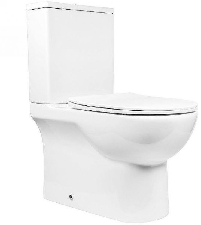 Унитаз компакт Bond F02-00 Белый с бачком и сиденьем Микролифт