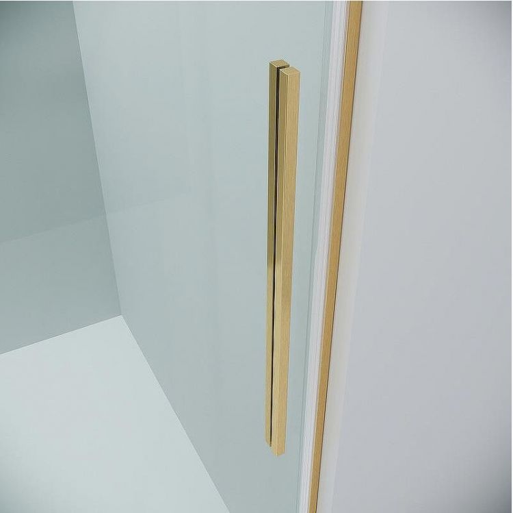 Душевая дверь Grossman Galaxy 130 100.K33.01.130.32.00 профиль Золото сатин стекло прозрачное