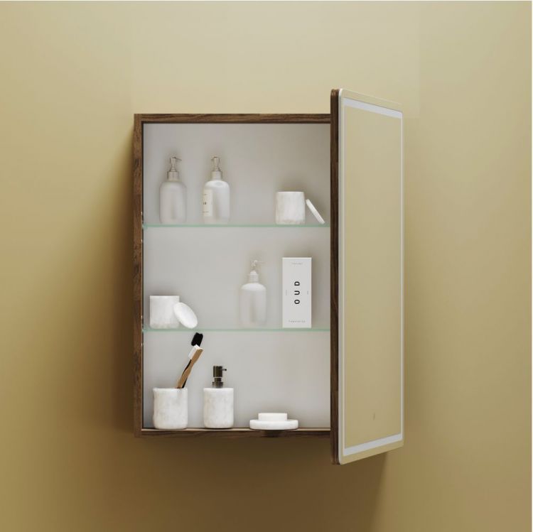 Зеркальный шкаф SANCOS Mirror 590x150х740 мм, с LED подсветкой, MI60ECH