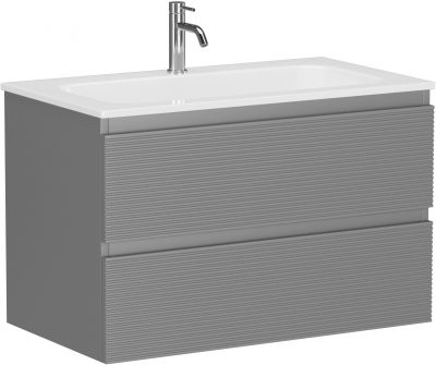 Тумба подвесная SANCOS под раковину Folk, Ergraut soft 790х445х500, FL80ES