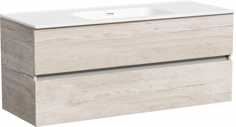 Тумба подвесная SANCOS под раковину Urban, дуб галифакс натуральный 1190х450х550, UR120-1EG