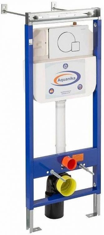 Инсталляция Aquanika Basic 10.702.45B.02.10 для унитаза с клавишей смыва Хром