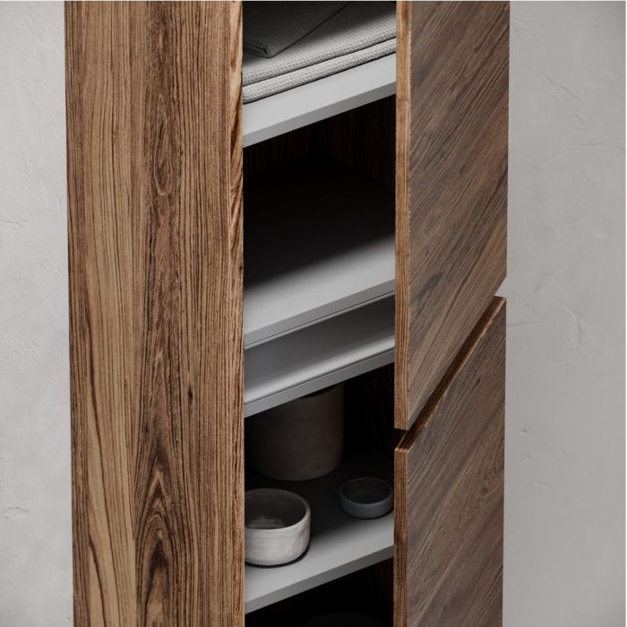 Шкаф-пенал SANCOS Urban подвесной, дуб чарльстон 350х300х1600, PUR35ECH