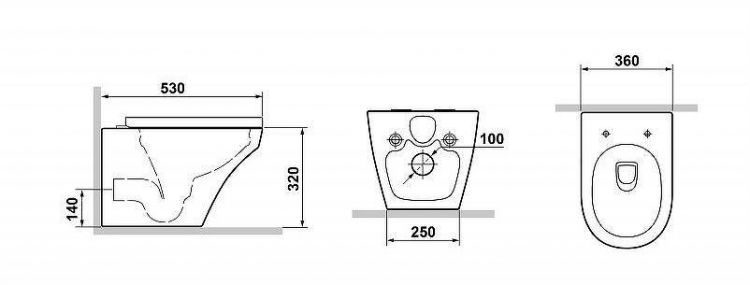 Унитаз Laguraty 9320 подвесной с сиденьем Микролифт