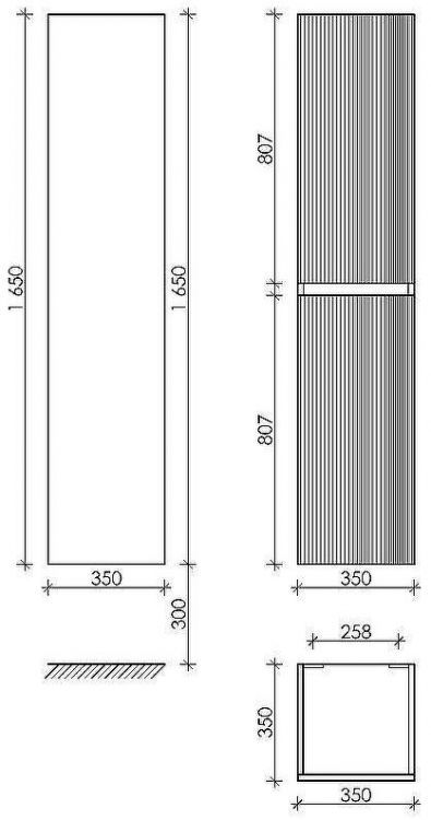 Шкаф пенал Sancos Snob R 35 PSNR35W подвесной Bianco Шкаф пенал Sancos Snob R 35 PSNR35W подвесной Bianco
