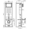 Инсталляция AM.PM ErgoFit I012711 для унитаза без клавиши смыва