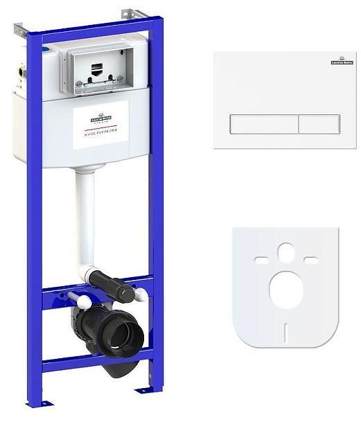 Инсталляция Lavinia Boho RelFix 77010001 для унитаза с клавишей смыва цвет Белый глянцевый