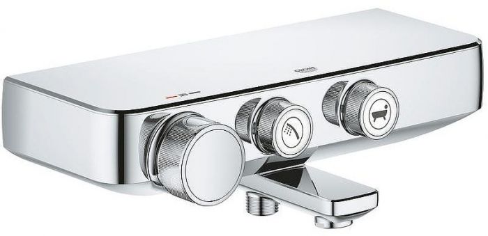 Смеситель для ванны Grohe Grohtherm SmartControl 34718000 с термостатом Хром