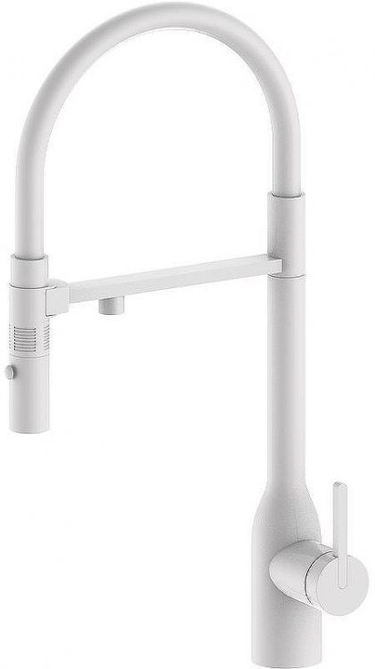 Смеситель для кухни Paulmark Magneto One Ma213188-WH Белый матовый Смеситель для кухни Paulmark Magneto One Ma213188-WH Белый матовый