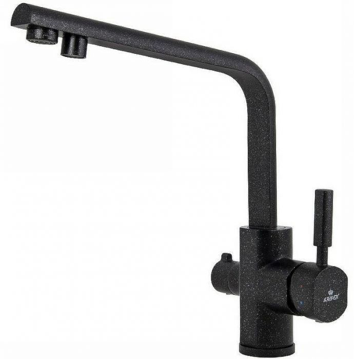 Смеситель для кухни Kaiser Decor 40144-2 Черный мрамор