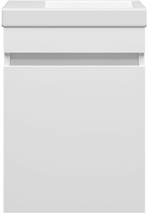 Тумба с раковиной Misty Эко Мини 40 УТ000008384 подвесная Белая