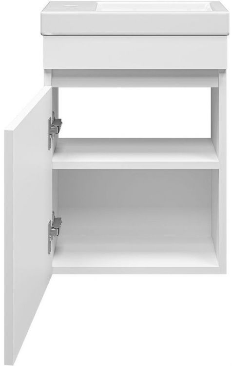 Тумба с раковиной Misty Эко Мини 40 УТ000008384 подвесная Белая