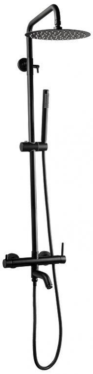 Душевая система FILARETE Roun FL2020BL цвет Черный матовый