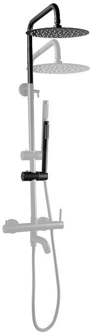 Душевая система FILARETE Roun FL2020BL цвет Черный матовый