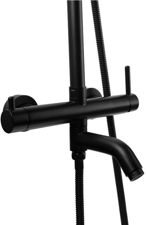 Душевая система FILARETE Roun FL2020BL цвет Черный матовый Душевая система FILARETE Roun FL2020BL цвет Черный матовый