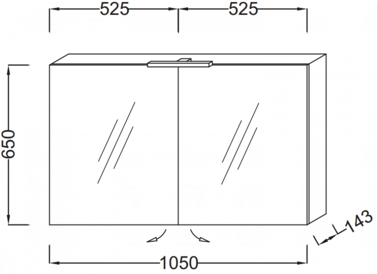 Зеркало-шкаф Jacob Delafon EB787RU-N18 белый блестящий