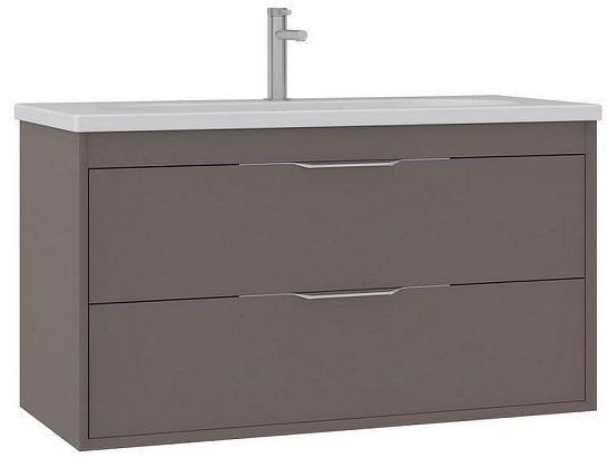 Тумба с раковиной Orka Clay 100 5004386 подвесная цвет Soil