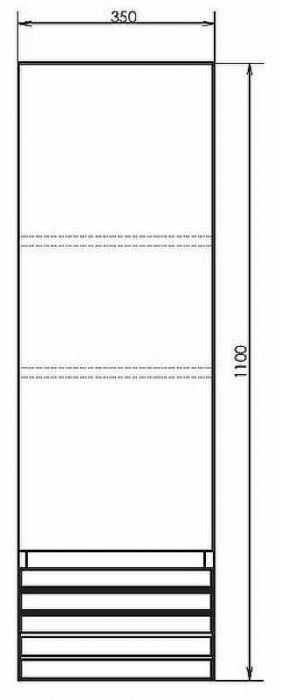 Шкаф пенал Comforty Страсбург 35 00-00006574 подвесной Дуб дымчатый Белый матовый