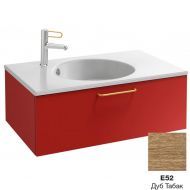 Тумба для комплекта 80 см Jacob Delafon Odeon Rive Gauche EB2515-R9-E52 дуб табак, ручки черные Тумба для комплекта 80 см Jacob Delafon Odeon Rive Gauche EB2515-R9-E52 дуб табак, ручки черные