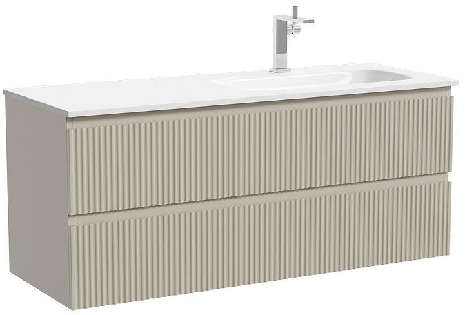 Тумба под раковину Sancos Snob R 120 R SNR120RCE подвесная цвет Beige Soft