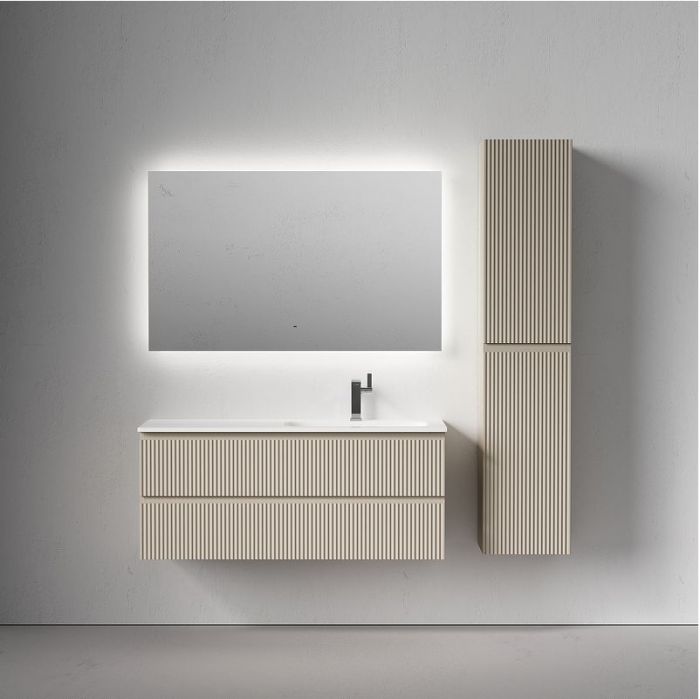 Тумба под раковину Sancos Snob R 120 R SNR120RCE подвесная цвет Beige Soft