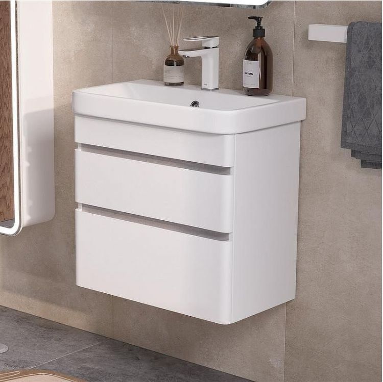 Тумба под раковину Equil Soldi 60 tpSOLDI60.2Y-04 подвесная цвет Белый